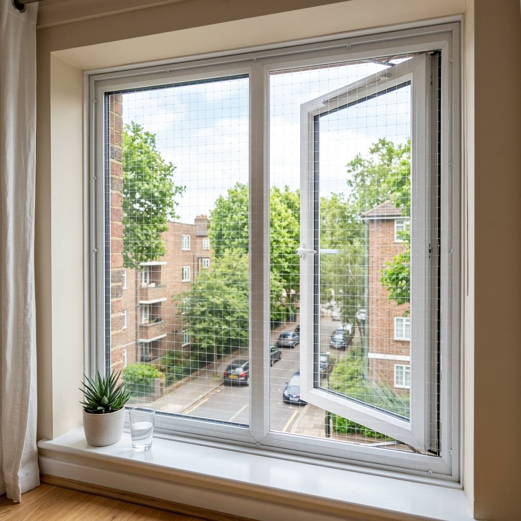 Window Pigeon Net Installation